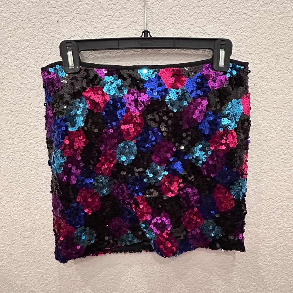 Sequin Mini Skirt - Multicolor B5